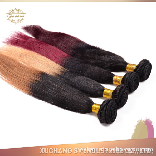 Unprocessed Peruvian Virgin Human Hair Weaves Ombre Hair Extensions Straight Aliexpress Hair In USA